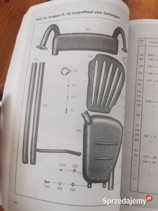 Katalog części Ersatzteilliste Zundapp KS 750 Lębork