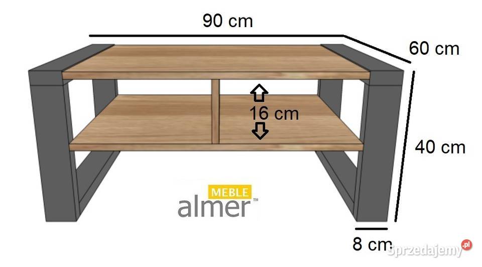 Ława K1 w stylu industrialnym LOFT WYSYŁKA 0 40cm
