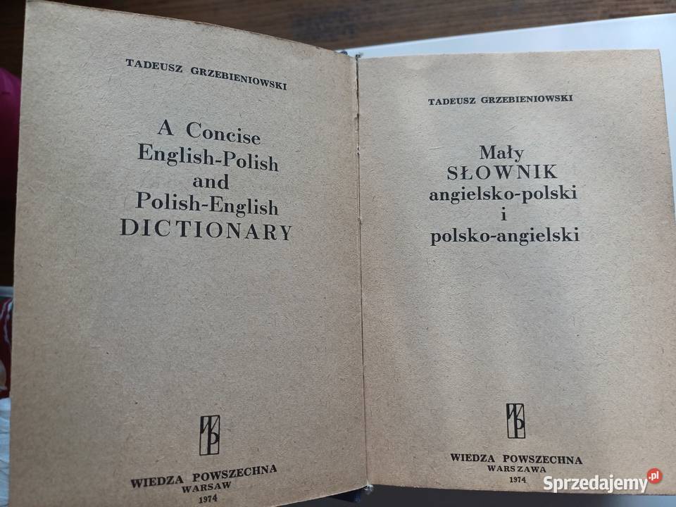 Mały słownik angielsko polski i polsko angielski Książki do nauki języka obcego Kraków sprzedam