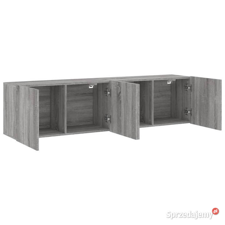 Ścienne szafki TV 2 szary dąb sonoma 80x30x41 mazowieckie Warszawa sprzedam