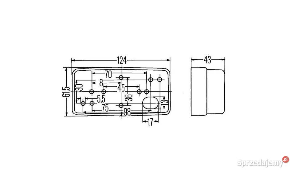 Hella 2004361001 Lampa obrysowa DAF 85CF śląskie Gaszowice