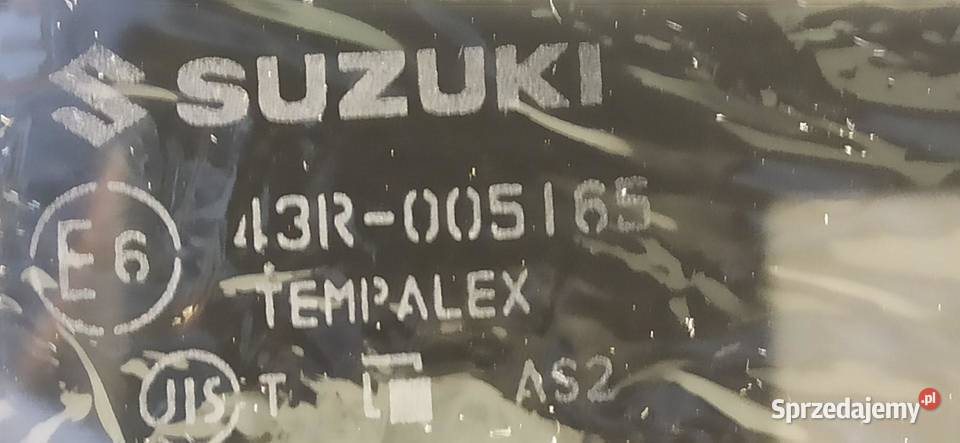 SUZUKI SWIFT MK8 SZYBA PRAWY PRZÓD