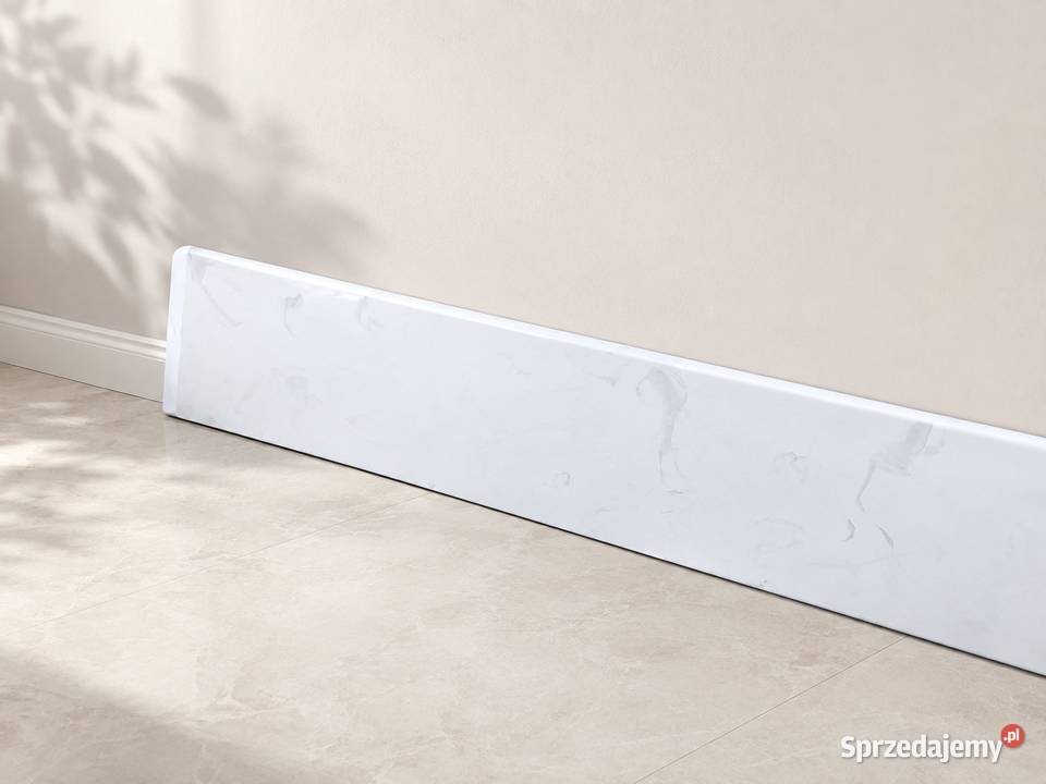 Parapet wewnętrzny 217 x 30 biały marmurkowy Łańcut