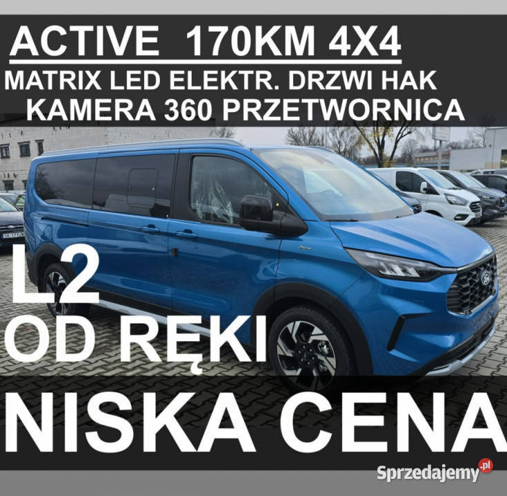 Ford Tourneo Custom 4X4 Active Kamera 360 Matrix kamera cofania Tourneo Custom sprzedam