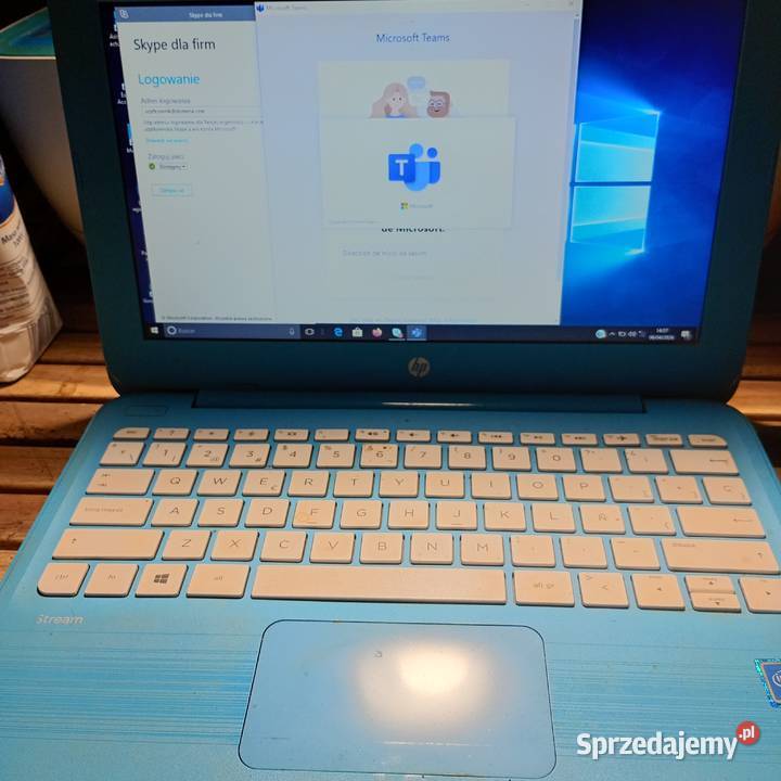 Tablet niebieski HP