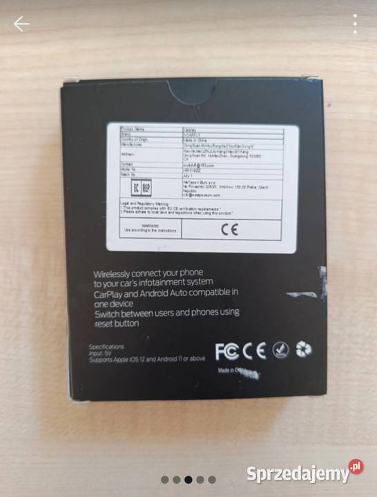 Nowy adapter bezprzewodowy 2w1 CarPlay Android Ligota Bialska sprzedam