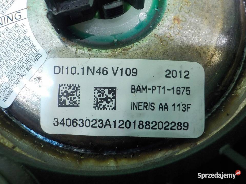 FORD FOCUS MK3 16 TDCI 12r HB 5D AIRBAG poduszka mazowieckie Suków