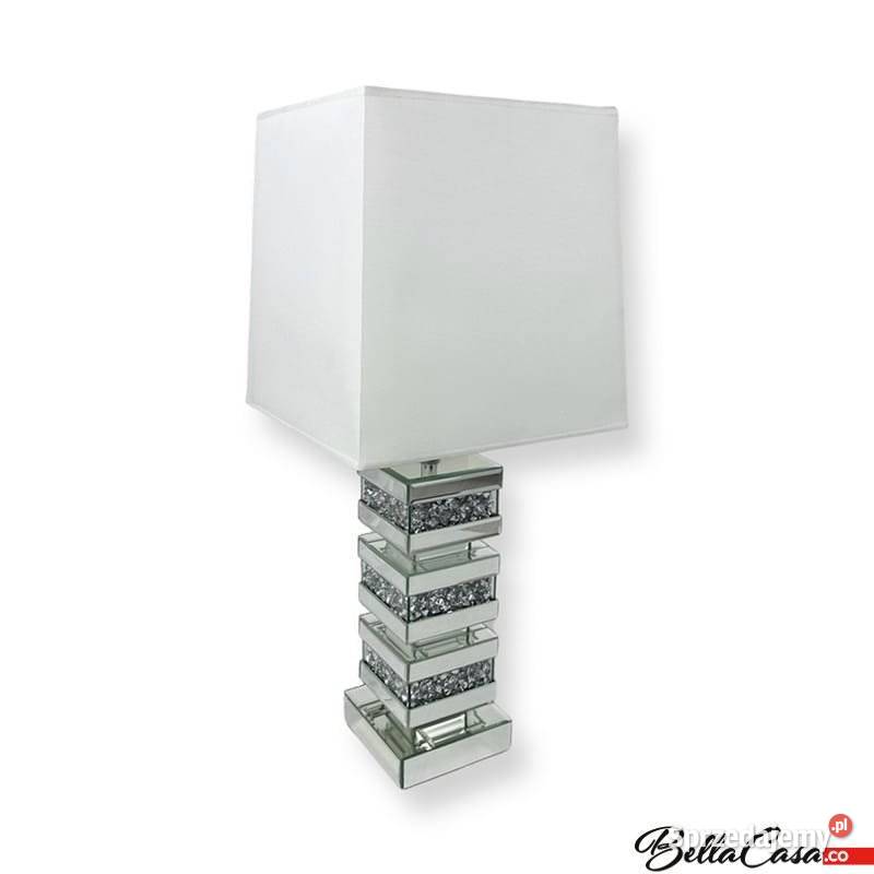Lampa do salonu glamour ozdobna na komodę lampka Warszawa sprzedam