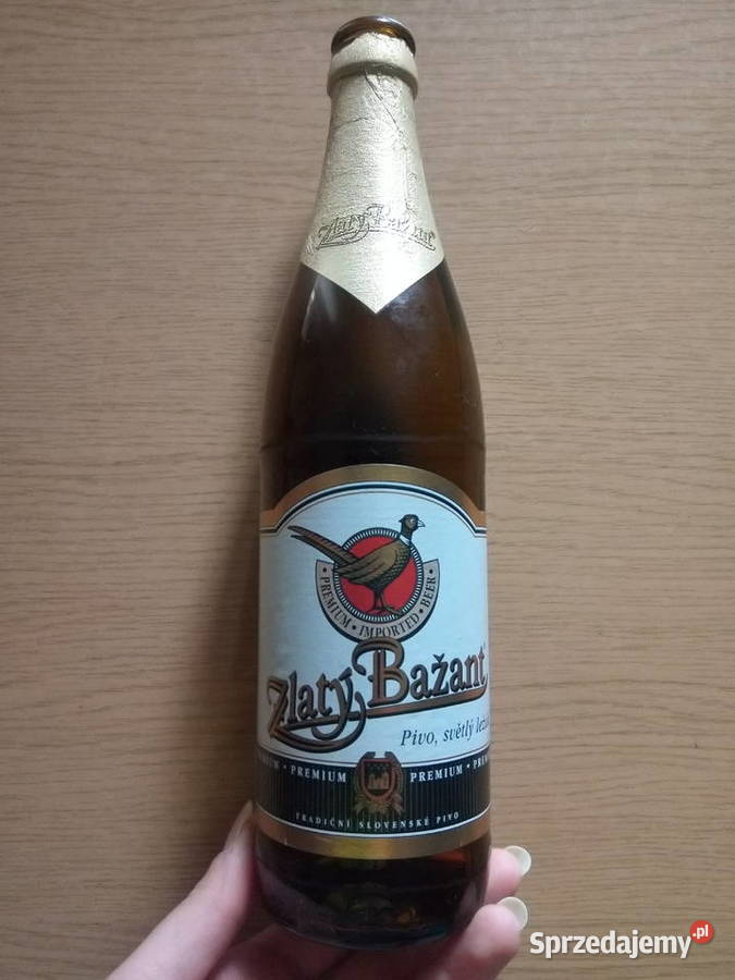 Butelka piwie Zlaty Bazant z ok 2006 roku Dąbrowa Górnicza