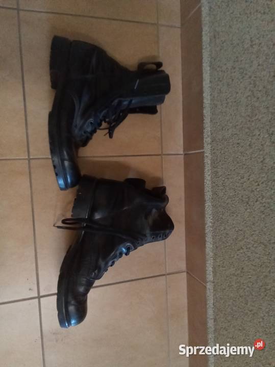 Buty wojskowe czarne skóra Warszawa