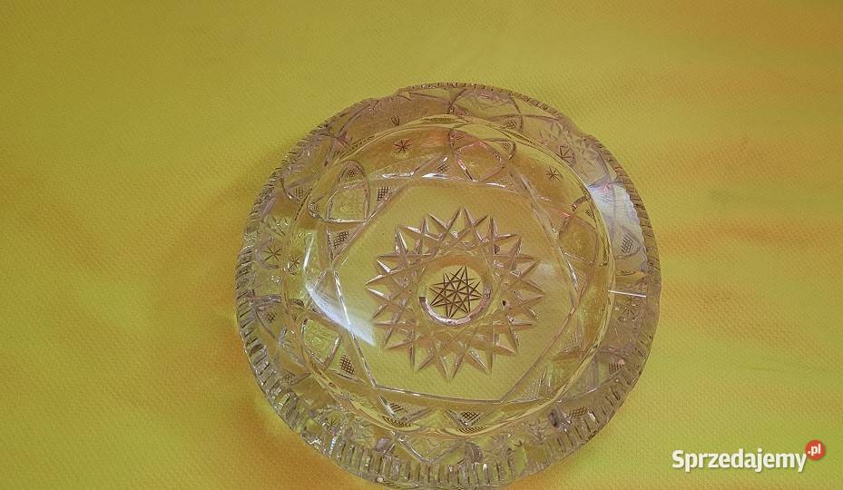 Kryształowa popielniczka ozdobna PRL IRENA kujawsko-pomorskie