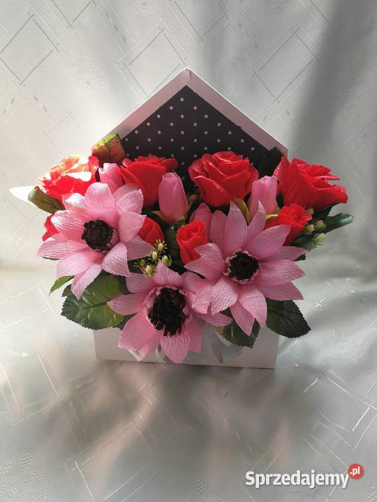 bukiety z krepiny Rękodzieło Stanowiska