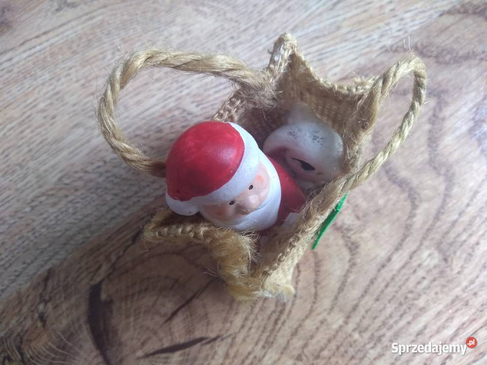 Figurka święty Mikołaj królik w koszyczku boże Wrocław