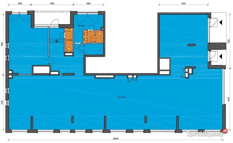 LOKAL 330m2 NA BIURO HANDEL MOKOTÓW CYBERNETYKI handlowo-usługowy Warszawa