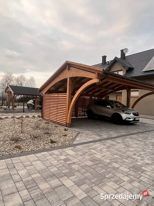 Carport wiata samochodowa garaż drewniany