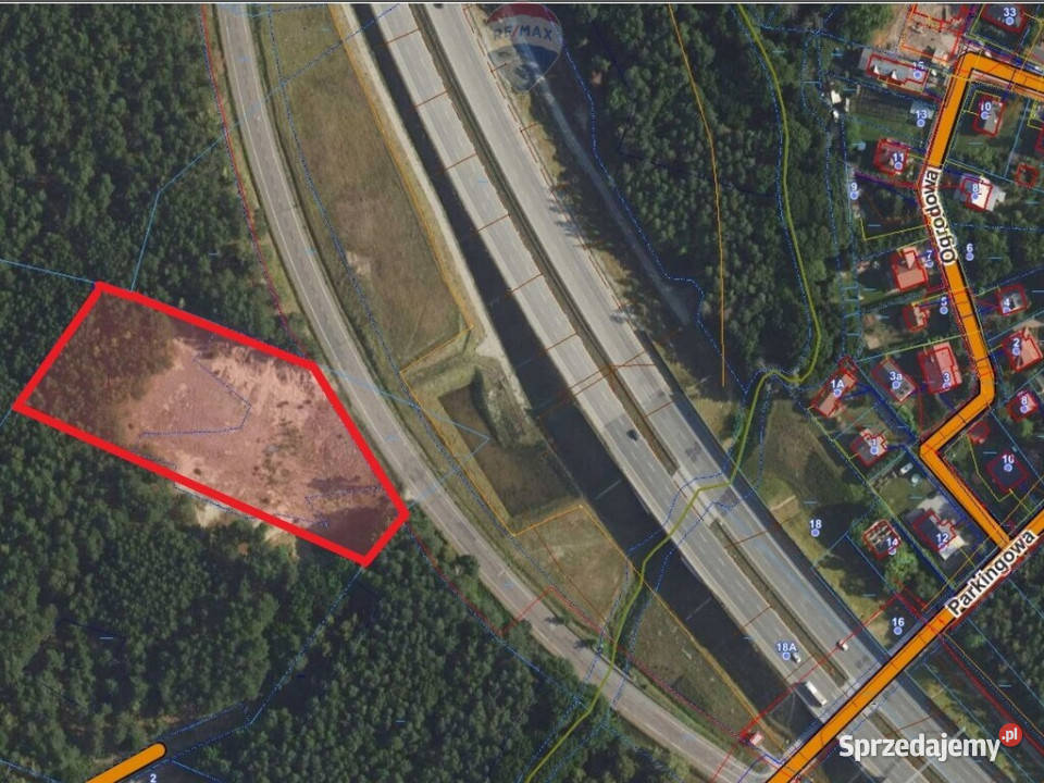 Wiązowna działka inwestycyjna pod usługi S17 Emów