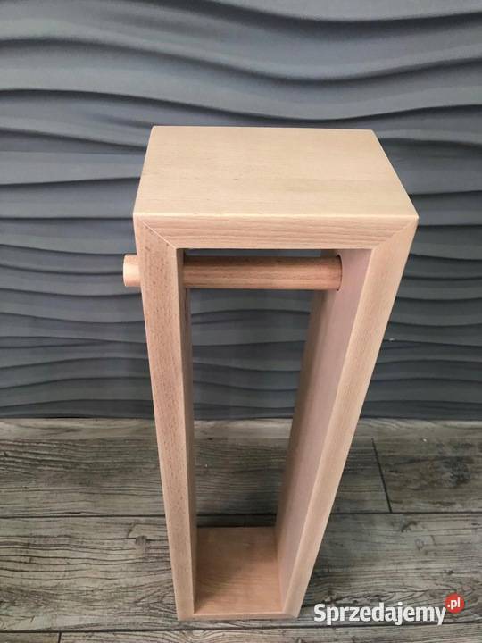 Stojak na papier toaletowy drewniany 5rolkowy Dębica