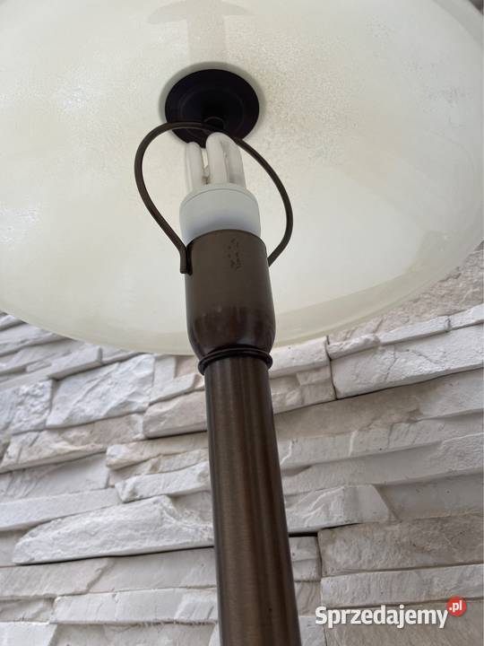 Piękna lampa metal szkło Bystrzyca Kłodzka