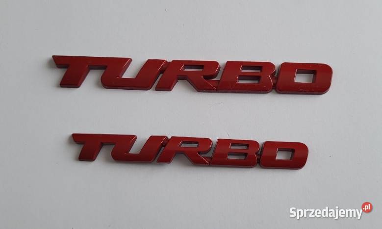 NOWE logo klejane emblemat znaczek TURBO Zamość