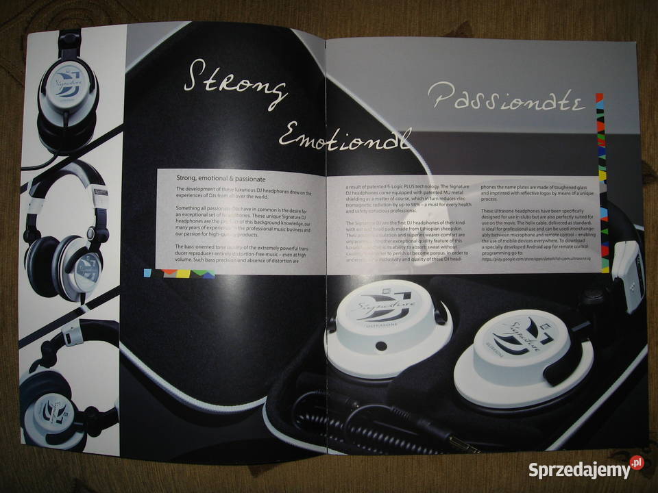 Ultrasone Signature headphones brochure katalog Kępice