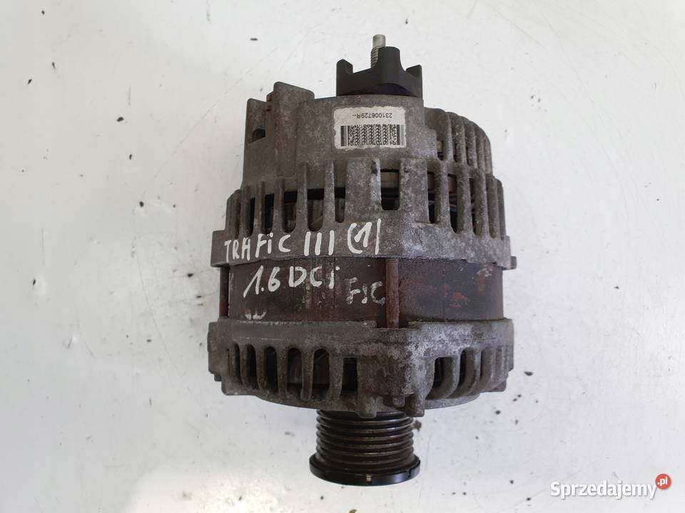 ALTERNATOR Renault Trafic III 16 DCI 231006729R lubelskie Chełm sprzedam