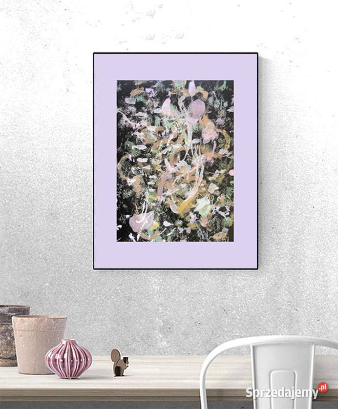 nowoczesny rysunek 30x40 abstrakcja do domu pomorskie Gdynia