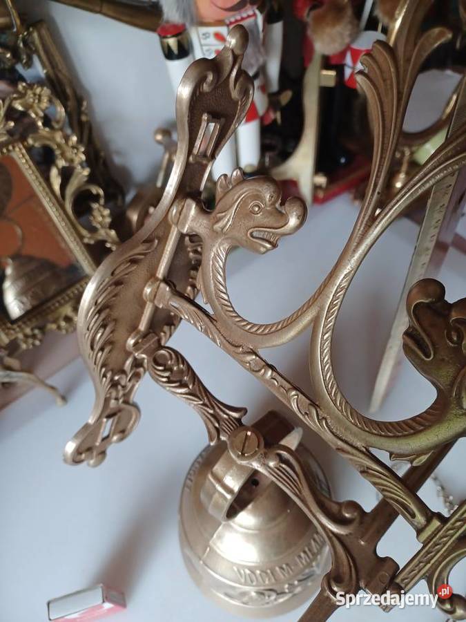 Dzwon mosiężny Brama furta drzwi