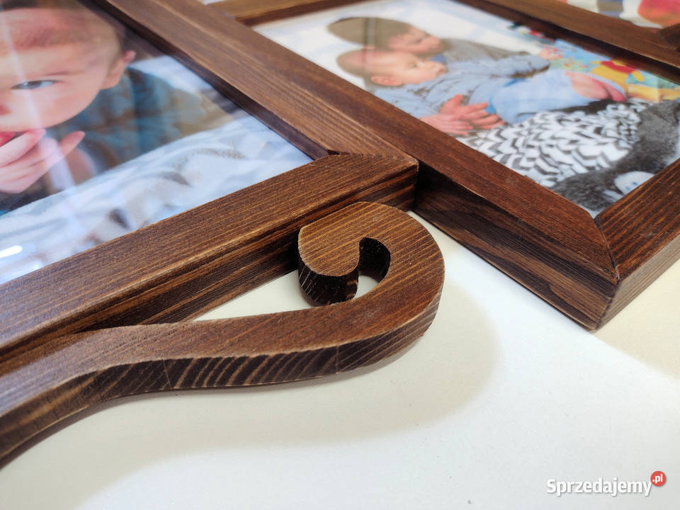 Drewniana Multirama Ramka Na Zdjęcia Galeria sprzedam