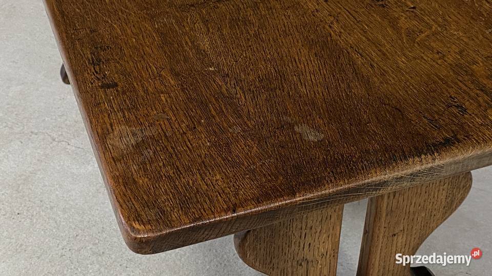 Dębowy stolik kawowy rustykalny rzeźbiony 100x50 Meble zachodniopomorskie Budno sprzedam