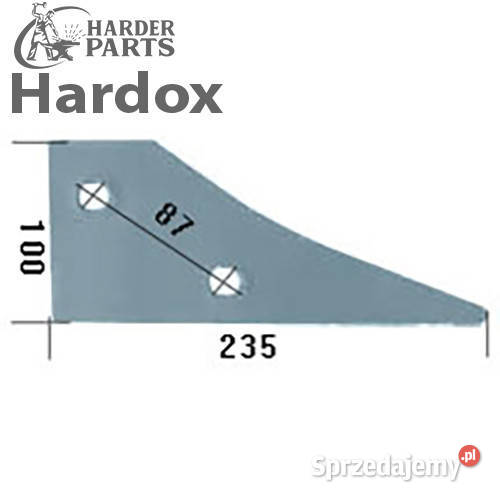 Płoza przednia HARDOX 123112L części do pługa Suwałki