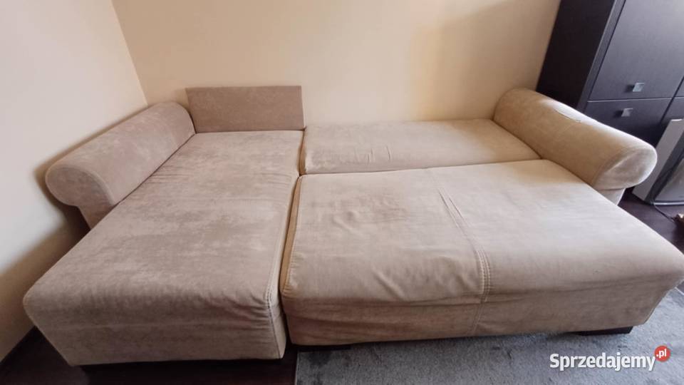 Narożnik beżowy z funkcją spania Lublin