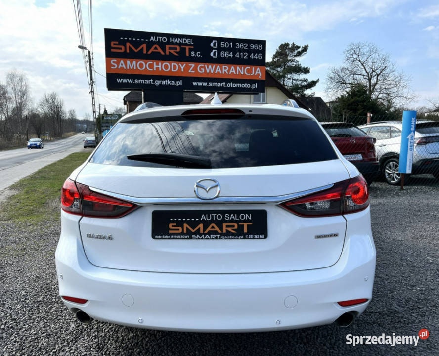 Mazda 6 Automat Navi Biała Perła Salon HUD III czujnik parkowania Rydułtowy