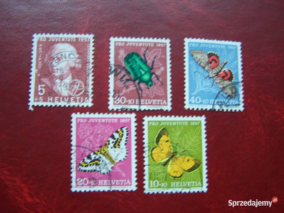 Szwajcaria Kasowane 1957 Mi 64852 Fauna Owady Tychy