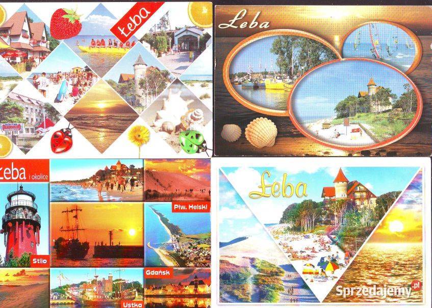Kart pozdrowienia z Łeby kas 2001 4 Gliwice sprzedam