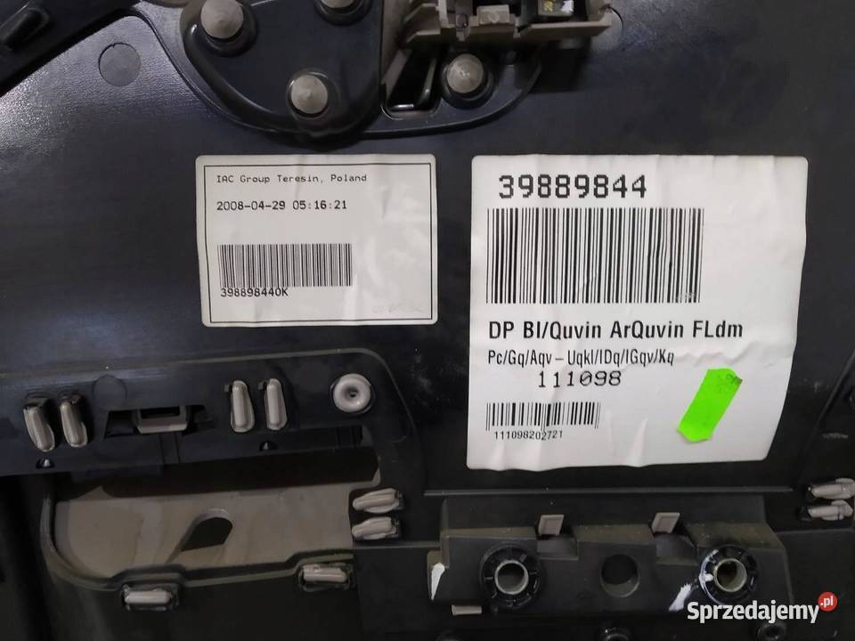 TAPICERKA BOCZEK LEWY PRZÓD KIEROWCY EU