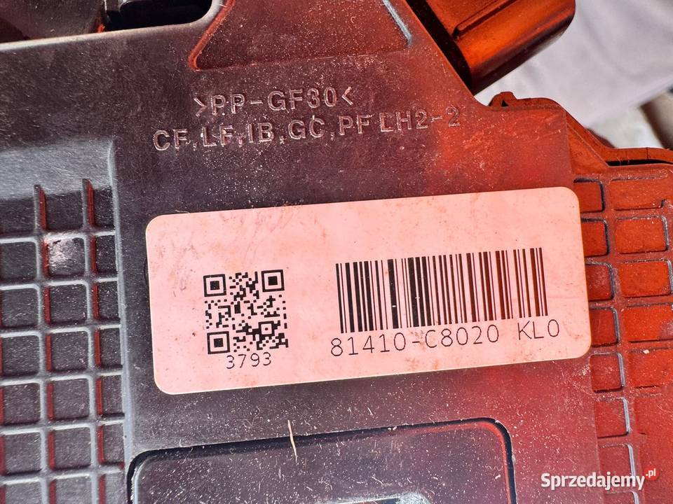 Zamek drzwi z klamką lewy tył Hyundai i20 II osobowe małopolskie Brzesko