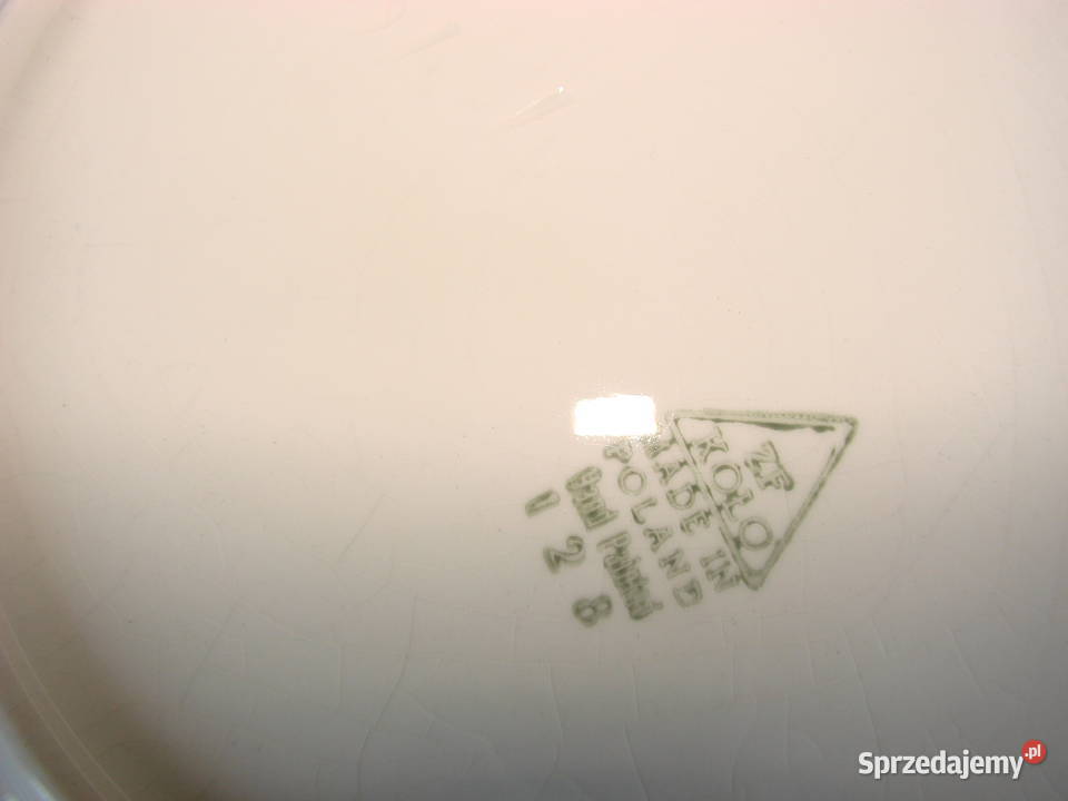 Koło fajansowy talerz PRL pomorskie Pruszcz Gdański