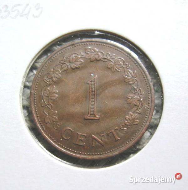 Malta 1 Cent 1977r W Holderze wielkopolskie