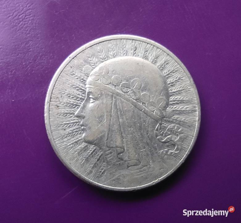 Moneta II RP 10 zł 1932 GŁOWA KOBIETY bzm - Srebro -Oryginał