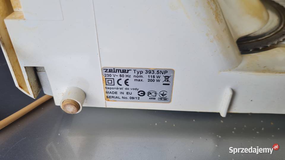 Krajalnica zelmer Polska 3935 Sprawna 200W Modzele-Skudosze