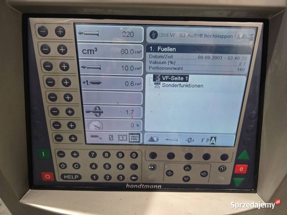Nadziewarka próżniowa Handtmann VF 612 z Niedźwiedź