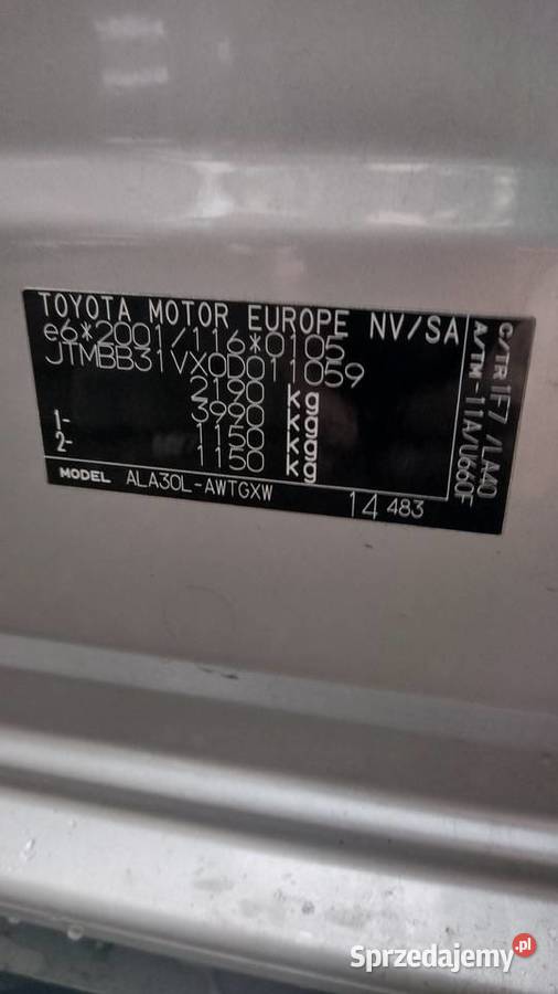 Sprzedam powypadkową Toyotę Rav 4 Rok produkcji 2009 Zabrze
