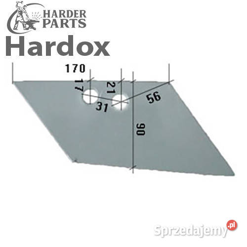 Lemiesz przedpłużka HARDOX 9690911P części do nieuszkodzony Suwałki sprzedam