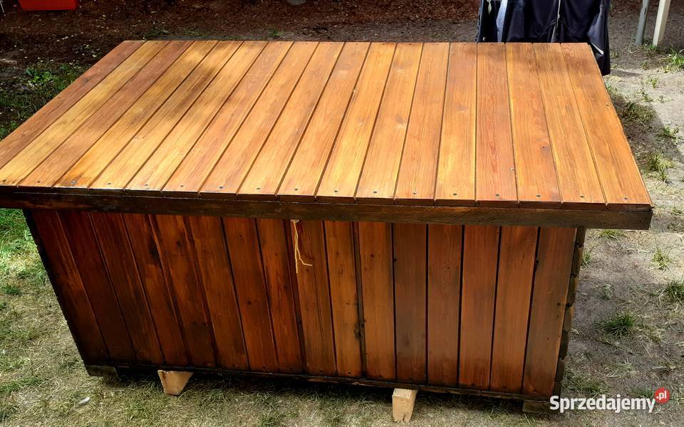 Duża skrzynia do drobiazgów drewno Warszawa