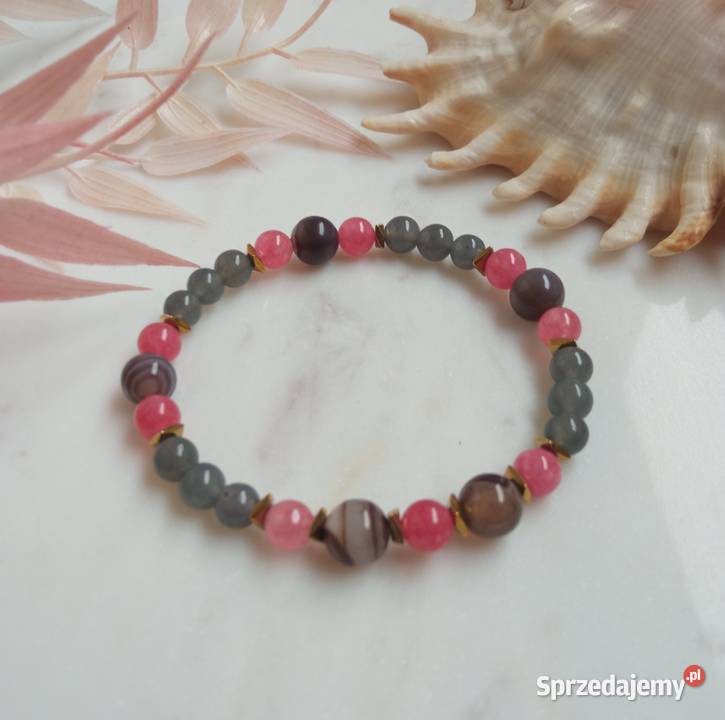 Bransoletka agat kwarc i chalcedon Czerwionka-Leszczyny sprzedam