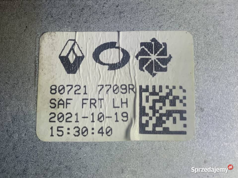 807217709R mechanizm szyby lewy przód Renault