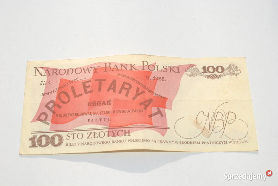 Stary banknot 100 złotych Waryński 1988 antyk śląskie Cieszyn