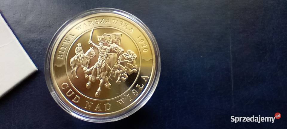 Stare monety Medal Cud Wisłą Polska 10 Lesko