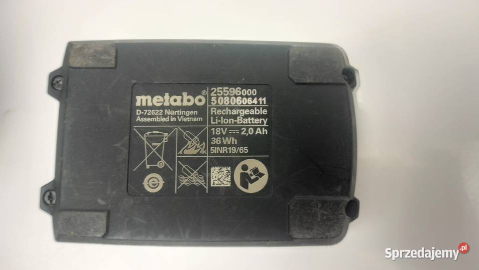 Wkrętarka Metabo BS 18 Quick 18V 1600 obrmin 48 Leszno sprzedam