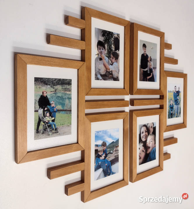 Drewniana Multirama Ramka na 6 zdjęć 15X21 Szczecin